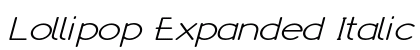 Lollipop Expanded Italic Preview
