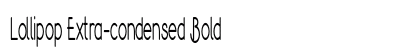 Lollipop Extra-condensed Bold Preview
