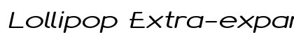 Lollipop Extra-expanded Bold Italic Preview
