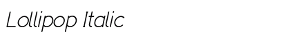 Lollipop Italic Preview