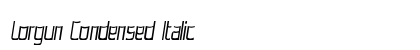 Lorgun Condensed Italic preview