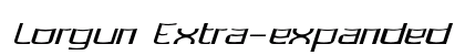 Lorgun Extra-expanded Italic preview