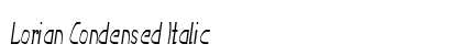 Lorian Condensed Italic Preview