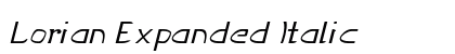 Lorian Expanded Italic Preview
