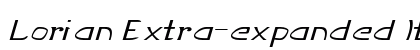 Lorian Extra-expanded Italic preview
