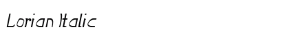 Lorian Italic Preview