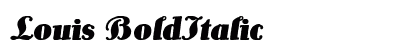 Louis BoldItalic Preview