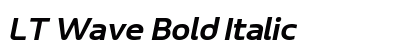 LT Wave Bold Italic Preview