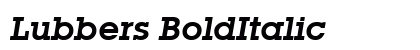 Lubbers BoldItalic preview