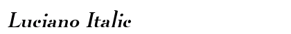 Luciano Italic Preview