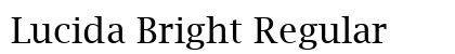 Lucida Bright Regular Preview