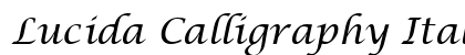 Lucida Calligraphy Italic preview