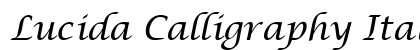Lucida Calligraphy Italic preview