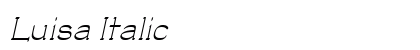Luisa Italic Preview