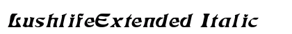 LushlifeExtended Italic Preview