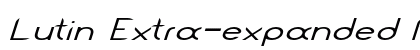 Lutin Extra-expanded Italic preview