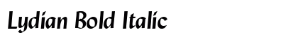 Lydian Bold Italic Preview