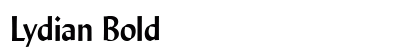 Lydian Bold Preview