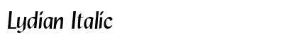 Lydian Italic preview