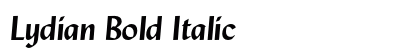 Lydian Bold Italic Preview