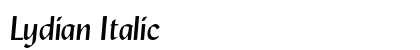 Lydian Italic preview