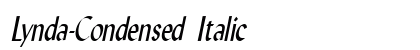 Lynda-Condensed Italic preview