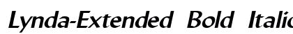 Lynda-Extended Bold Italic Preview