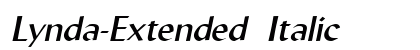 Lynda-Extended Italic preview