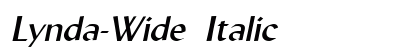 Lynda-Wide Italic preview
