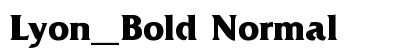 Lyon_Bold Normal preview