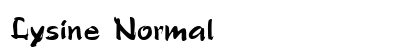 Lysine Normal preview