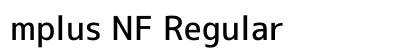 mplus NF Regular Preview