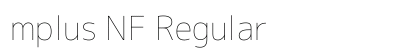 mplus NF Regular Preview
