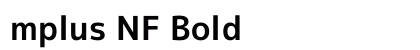 mplus NF Bold Preview