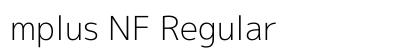 mplus NF Regular preview