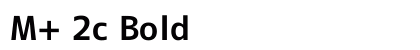 M+ 2c Bold preview