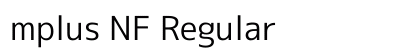 mplus NF Regular preview