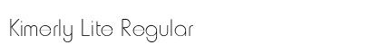 Kimerly Lite Regular preview