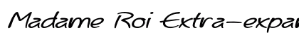 Madame Roi Extra-expanded Italic preview