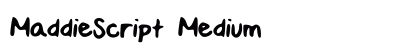 MaddieScript Medium preview