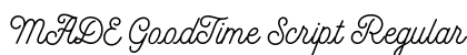 MADE GoodTime Script Regular preview