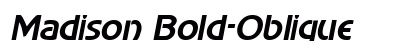 Madison Bold-Oblique Preview