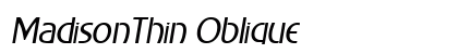 MadisonThin Oblique Preview