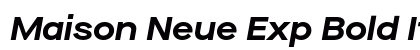 Maison Neue Exp Bold Italic preview