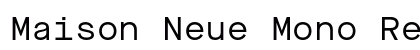 Maison Neue Mono Regular Preview