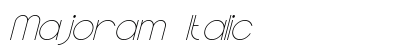 Majoram Italic Preview