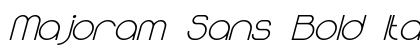 Majoram Sans Bold Italic preview