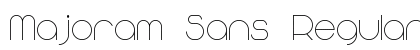 Majoram Sans Regular Preview