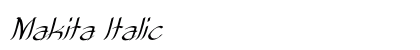 Makita Italic Preview