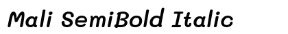 Mali SemiBold Italic Preview